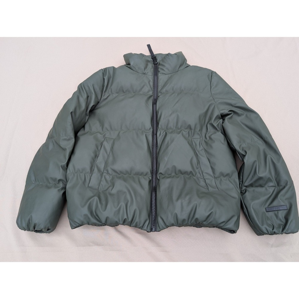 Juicy Couture Cozy Puffer Jacket size Medium Olive Green